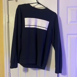 Hugo Boss sweater, size M, dark blue and white